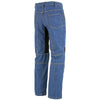 Milwaukee Leather MDM5015 Men's Classic Fit Blue Denim Motorcycle Rider Racing Pants w/ CE Armor on Knees