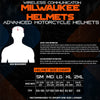 Milwaukee Helmets H512 Titanium and Blue Chit-Chat Full Face Wireless Motorcycle Helmet-Stream Music-Phone Calls