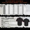Milwaukee Leather MDM11674.01 Men's Black and Grey Button Up Heavy-Duty Work Shirt for | Classic Mechanic Work Shirt