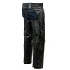 Milwaukee Leather ML1121N Men's Black Classic 'Braided' Fringed Motorcycle Leather Chaps