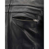 Milwaukee Leather ML1408 Men's Black 'Savage' Sporty Crossover Leather Jacket