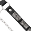 Milwaukee Leather Motorcycle Boot Chain – Silver Chain & Buckle, F‑Around – Find Out Text Accent - ML3009
