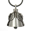 Milwaukee Leather MLB9013 'Angel Skull Biker' Motorcycle Good Luck Bell | Key Chain Accessory for Bikers