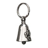 Milwaukee Leather MLB9015 'Middle Finger' Motorcycle Good Luck Bell | Key Chain Accessory for Bikers