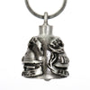 Milwaukee Leather MLB9016 'Fallen Hero' Motorcycle Good Luck Bell | Key Chain Accessory for Bikers