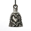 Milwaukee Leather MLB9018 'Love and Rose' Motorcycle Good Luck Bell | Key Chain Accessory for Bikers