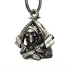 Milwaukee Leather MLB9026 'Grim Reaper' Motorcycle Good Luck Bell | Key Chain Accessory for Bikers