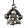 Milwaukee Leather MLB9026 'Grim Reaper' Motorcycle Good Luck Bell | Key Chain Accessory for Bikers