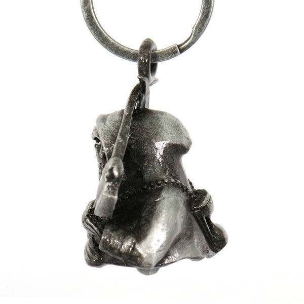 Milwaukee Leather MLB9026 'Grim Reaper' Motorcycle Good Luck Bell | Key Chain Accessory for Bikers