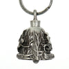 Milwaukee Leather MLB9030 'Rider and Angel' Motorcycle Good Luck Bell | Key Chain Accessory for Bikers