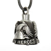 Milwaukee Leather MLB9034 'Eagle - Fallen Heroes' Motorcycle Good Luck Bell | Key Chain Accessory for Bikers