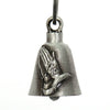 Milwaukee Leather MLB9035 'Praying Hands' Motorcycle Good Luck Bell | Key Chain Accessory for Bikers