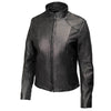 Milwaukee Leather USA MADE MLJKL5003 Women's Black Serene Clean Cut Premium Motorcycle Leather Jacket