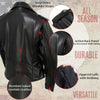 Milwaukee Leather USA MADE MLJKL5004 Women's Black 'The Flaunt' Premium Classic Motorcycle Style Leather Jacket