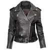 Milwaukee Leather USA MADE MLJKL5004 Women's Black The Flaunt Premium Classic Motorcycle Style Leather Jacket