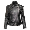 Milwaukee Leather USA MADE MLJKL5004 Women's Black The Flaunt Premium Classic Motorcycle Style Leather Jacket