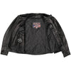 Milwaukee Leather USA MADE MLJKM5001 Men's Black Road Racer Premium Leather Motorcycle Jacket