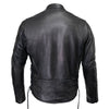Milwaukee Leather USA MADE MLJKM5002 Men's Black Air Stream Vented Premium Leather Motorcycle Jacket with Side Laces