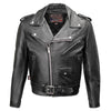 Milwaukee Leather USA MADE MLJKM5009 Men's Black The Dean Premium Leather Throwback Motorcycle Jacket