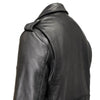 Milwaukee Leather USA MADE MLJKM5009 Men's Black The Dean Premium Leather Throwback Motorcycle Jacket