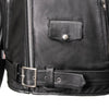 Milwaukee Leather USA MADE MLJKM5009 Men's Black The Dean Premium Leather Throwback Motorcycle Jacket