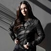 Milwaukee Leather MLL2525 Women's Black Leather Lightweight Lace to Lace Jacket