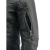 Milwaukee Leather MLL2581 Women's Black 'Classic' Leather Lightweight Long Length Vented Jacket