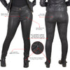 Milwaukee Leather MLL6690 'Sandy' Women’s Black Lambskin Stretch Leather Pants