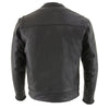 Milwaukee Leather MLM1506 Men's Black Premium Leather Motorcycle Jacket w/ Utility Pockets Cool-Tec Leather Treatement