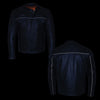 Milwaukee Leather MLM1506 Men's Black Premium Leather Motorcycle Jacket w/ Utility Pockets Cool-Tec Leather Treatement