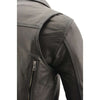 Milwaukee Leather MLM1516 Black Real Leather Motorcycle Jacket for Men – James Brando Style Biker Jacket