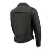 Milwaukee Leather MLM1570 Men’s Black Premium Naked Cowhide Leather Utility Pocket Motorcycle Jacket