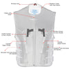 Milwaukee Leather MLM3500 Men's Bullet Proof Style Swat Rider Leather Vest W/ Single Panel Back for Club Patches