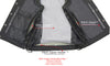 Milwaukee Leather MLM3521 Men's Distress Grey Leather Vest - V-Neck Straight Bottom Side Lace Motorcycle Rider Vest