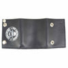 Milwaukee Leather MLW7839 Men's 4” Leather “2nd Amendment” Tri-Fold Wallet w/ Anti-Theft Stainless Steel Chain
