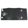 Milwaukee Leather MLW7840 Men's 4” Leather “Skeleton Finger” Tri-Fold Wallet w/ Anti-Theft Stainless Steel Chain