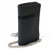 Milwaukee Leather MLW7890 Men's 6" Leather Bi-Fold Biker Wallet w/ Anti-Theft Stainless Steel Chain and Zipper Pocket
