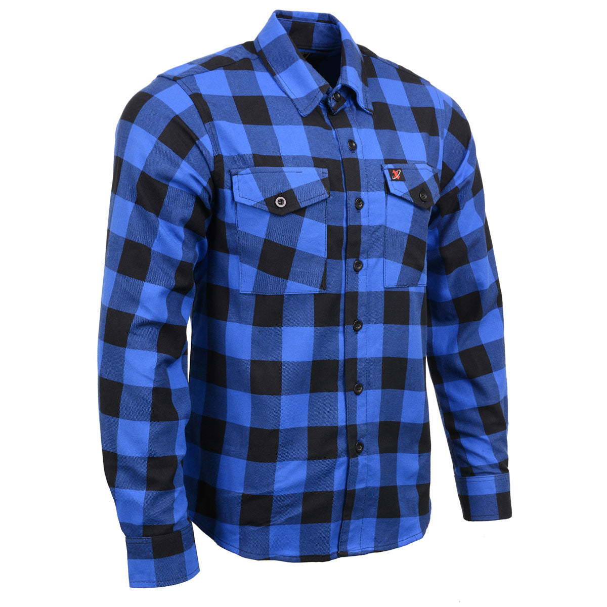 Flannel plaid long sleeve cotton shirt