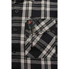 NexGen MNG11646 Men's Black and White Long Sleeve Cotton Flannel Shirt