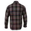 Milwaukee Leather MNG11648 Men's Grey with Brown and Orange Long Sleeve Cotton Flannel Shirt