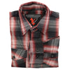 Milwaukee Leather MNG11659 Men's Black and White with Red Long Sleeve Cotton Flannel Shirt