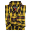 Milwaukee Leather MNG11666 Men's Black and Red with Yellow Long Sleeve Cotton Flannel Shirt