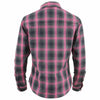 NexGen MNG21604 Women's Casual Black with Pink Long Sleeve Casual Cotton Flannel Shirt