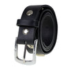 Milwaukee Leather MP7102 Men's Black Skull Heads Genuine Leather Belt for Biker with Buckle - 1.5 inches Wide