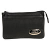 Milwaukee Leather MP8820 Women's Black Leather Shoulder Bag with Zipper Closure and Leather Strap