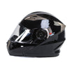 Milwaukee Helmets MPH9806DOT 'Ionized' Gloss Black Advanced Motorcycle Modular Helmet for Men and Women Biker w/ Drop Down Visor