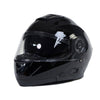 Milwaukee Helmets MPH9815DOT 'Breeze' Gloss Black Advanced Motorcycle Modular Helmet for Men and Women Biker w/ Drop Down Visor