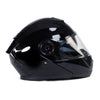 Milwaukee Helmets MPH9815DOT 'Breeze' Gloss Black Advanced Motorcycle Modular Helmet for Men and Women Biker w/ Drop Down Visor