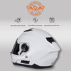 Milwaukee Helmets MPH9816DOT 'Breeze' White Advanced Motorcycle Modular Helmet for Men and Women Biker w/ Drop Down Visor