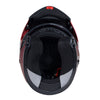 Milwaukee Helmets MPH9817DOT Breeze Red Advanced Motorcycle Modular Helmet Biker w/ Drop Down Visor